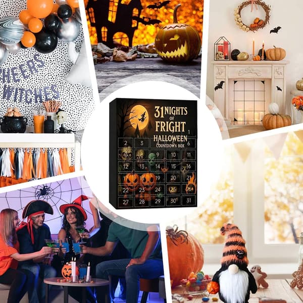 Halloween Adventskalender Nedtelling Gotiske Statuer for
