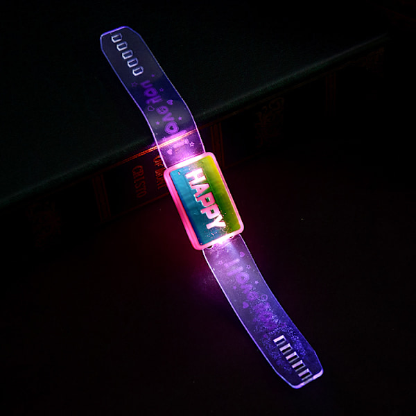 2-pack lysande glada armband barnleksaker