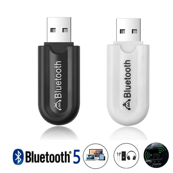 3,5 mm Bluetooth-adapter 5.0 Musikk Trådløs Mottaker USB Lyd Bil Bluetooth Sender