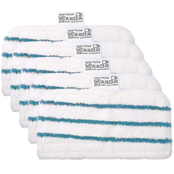 5 Washable Microfiber Pads For Black & Decker Steam Mops-mxbc