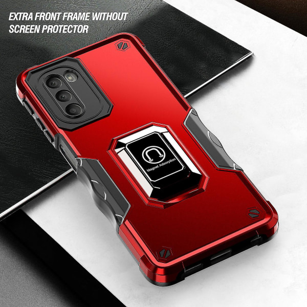 För Motorola Moto G51 5g Ring Kickstand Phone case Pc+tpu Anti-Scratch cover