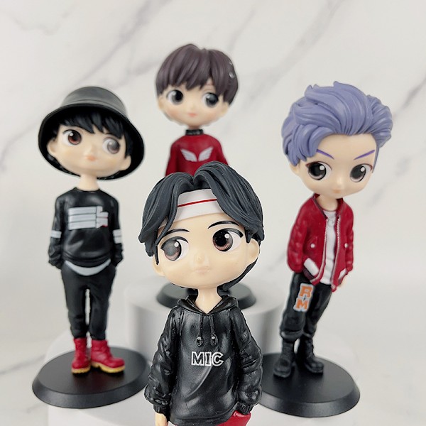 Stor BTS-figur av andra generationen, koreansk grupp, sångare, idol, statisk modell