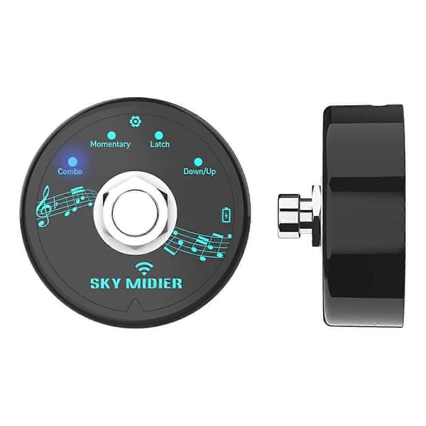 Bluetooth 5.1 Trådløs MIDI Controller Genopladelig Bærbar MIDI Fod Controller Pedal Trådløs MI