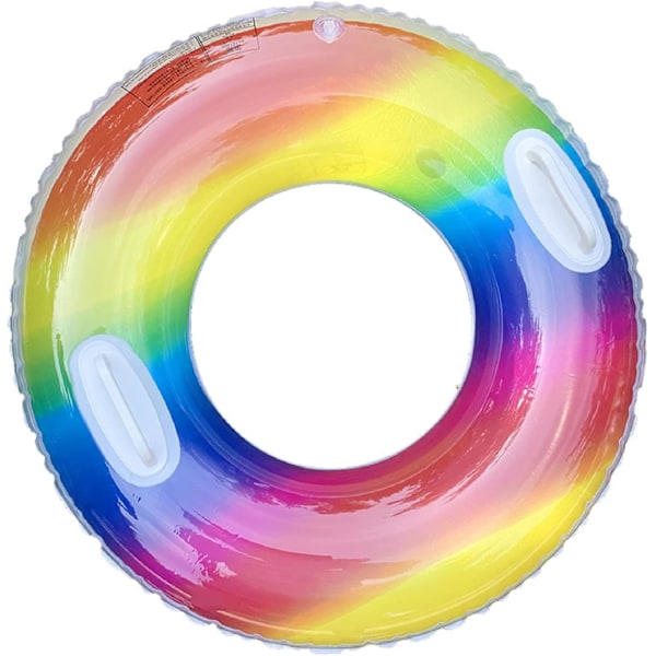 Badring uppblåsbar pool badring uppblåsbar badring uppblåsbar poolflotte med handtag storlek 90 cm