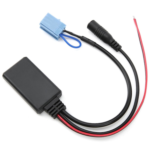 Bluetooth 5.0 AUX Kabel Adapter med Mikrofon Håndfri Udskiftning til Smart Fortwo 450 Radio