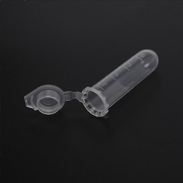 500 st 2 ml -centrifugrör provrör injektionsflaska klar plastbehållare med snäpplock för laboratorieprovförvaring