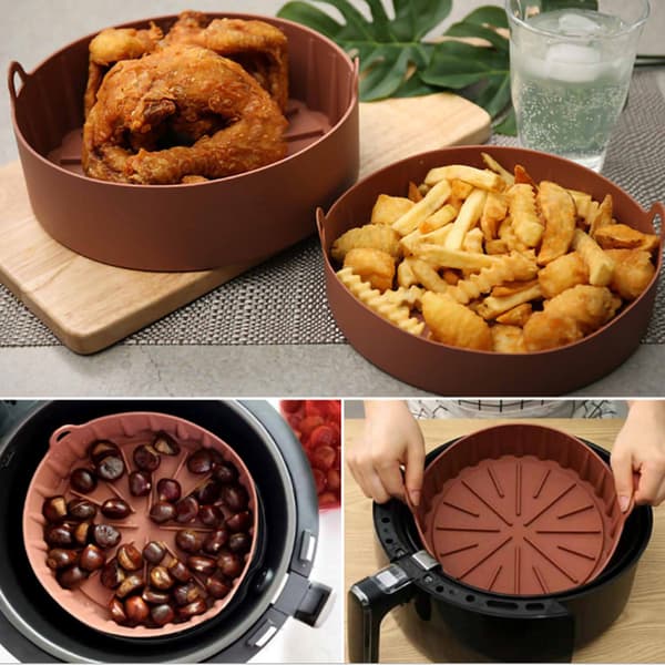 Silikoneform til varmluftsfriture Tilbehør til varmluftsfriture, Airfryer Silikoneform & varmluftsfriture BraunKlein