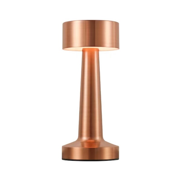 Bordlampe med USB-lading, Retro Metall Bordlampe, Dekorativ Liten Bordlampe, Nattelampe - 1 stk