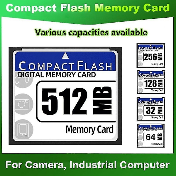 512 MB kompakt flash-hukommelseskort til kamera, reklamemaskine, industrielt computerkort