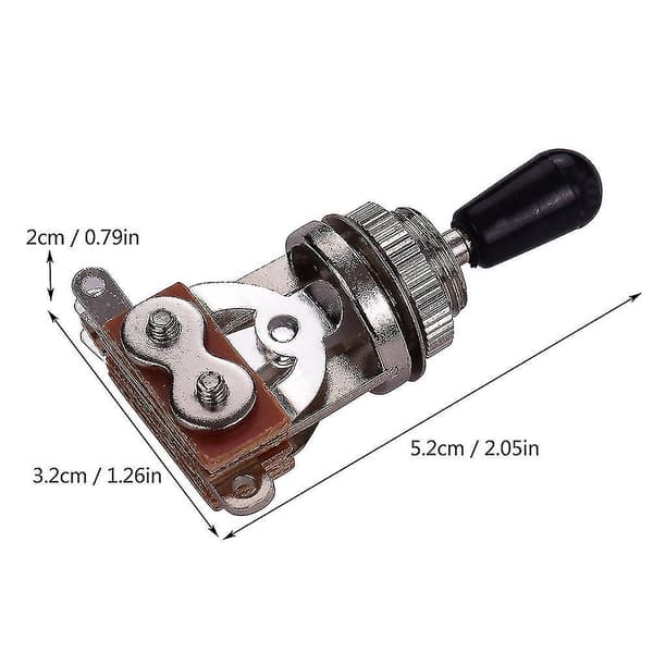 3-vejs SG elektrisk guitar switch 3-positions pickupvælger sølvtop