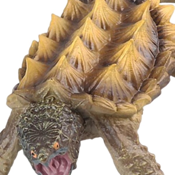 Alligator snapping turtle dockleksaksset modell barnrum födelsedagspresent