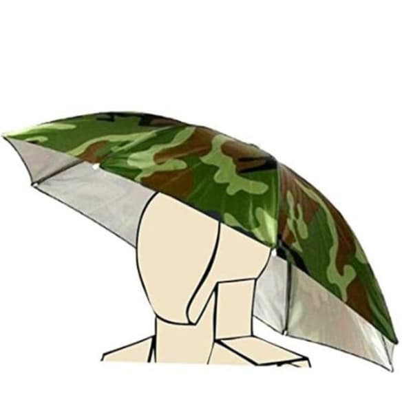 Sammenleggbar Paraply Parasoll Hatt - Hodeplagg For Voksne