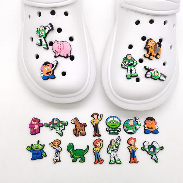 Buzz Lightyear -sarjan Crocs-kengät Kukat Puutarhakengät Tarvikkeet Solki Kengänsolki