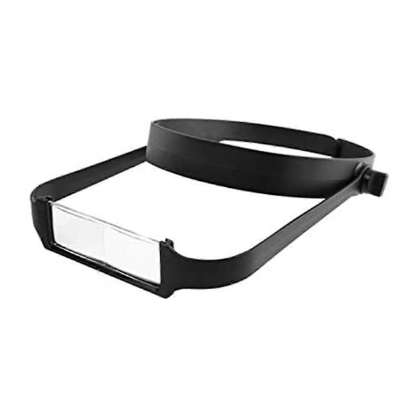 Smallad Smaltband Förstoringsglas med 4 Linser, Hjälpmedel för Reparation av Huvudmonterat Läsförstoringsglas