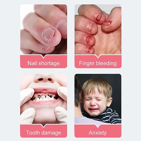 2 stk. Stop Neglebidning Ting Anti Neglebidning Lak Stop Tommel- eller Fingersutning 15 ml