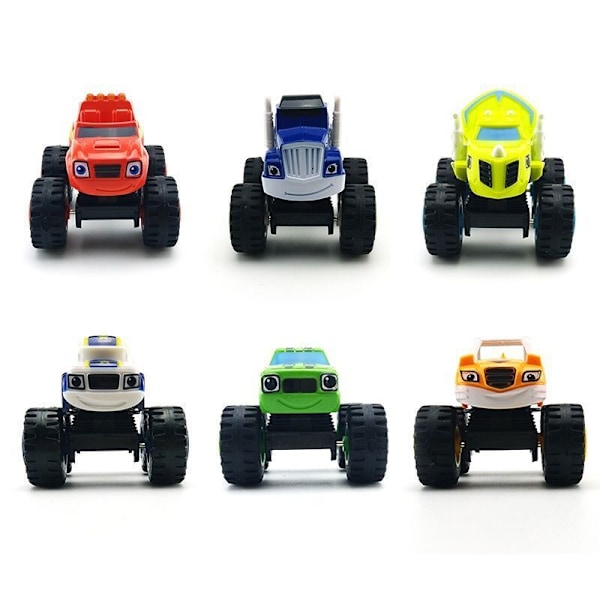 6 stk./sæt Blaze The Monster Machines Køretøjer Dieca