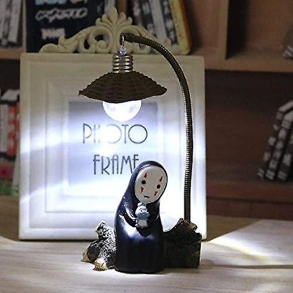 No Face Man Natlampe Chi Chihiro Bordlampe Miyazaki Hayao Anime Kaonashi Børnegave Børnelegetøj Boligkultur Håndværk Dekorativ Soveværelseslampe