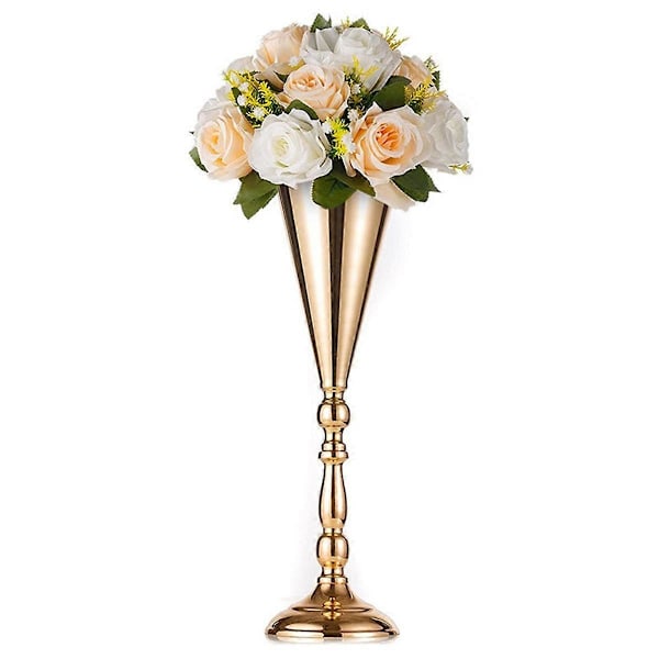 2 st Bordsvaser Bröllopsdekoration Metall Blomsterställ Konstgjorda Blomsterprydnader