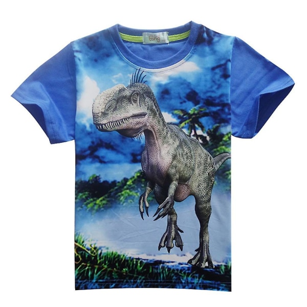 Barn Pojkar Dinosaur T-shirt Kortärmad T-shirt