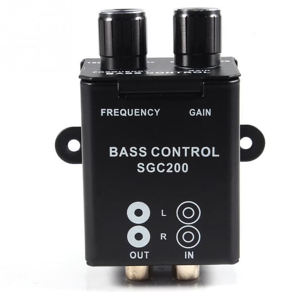 Universal bilförstärkare högtalare basregulator RCA frekvensjusterare Sgc200