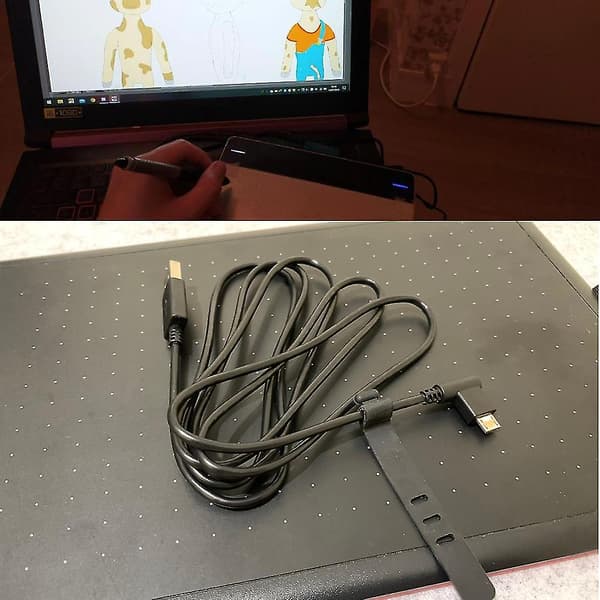 Usb-strömkabel för Wacom digital ritplatta laddningskabel kompatibel -för Ctl4100 Ctl6100 Ctl471 Cth680