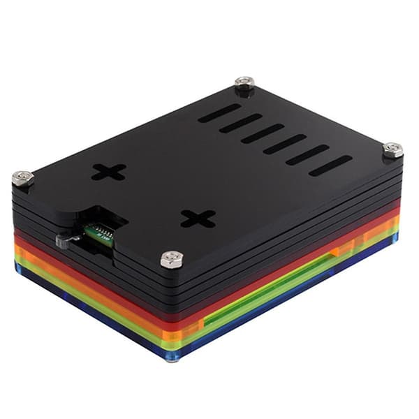 För 5 Kapsling Transparent Regnbåge Skyddande Skal GPIO PCIe
