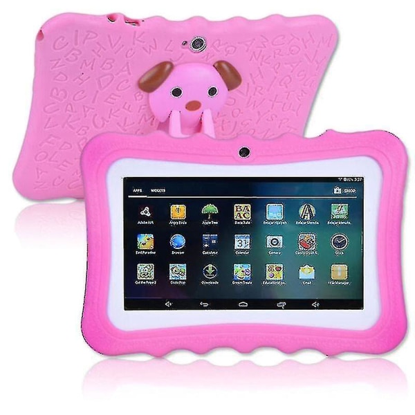 7" Kids Tablet Android Tablet Pc 8gb Rom 1024*600 oppløsning Wifi Kids Tablet PC, rosa