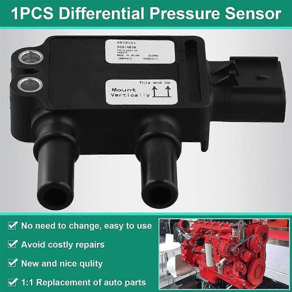 Differentialtryksensor til Euro 6 emissionsstandard 5492073 5572051 5572038 5MPP2-3 5MPP2-10