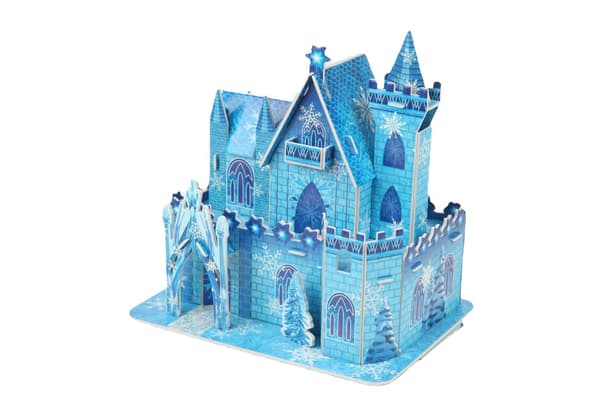 3D-pussel slott modell DIY handgjord 3D-pussel för flickor
