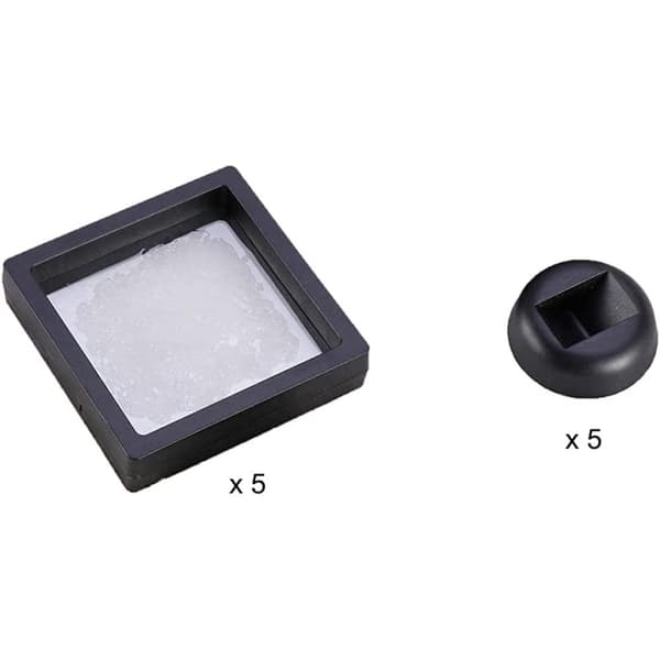 3D Flytande Ram, Myntdisplaybox med Ställ