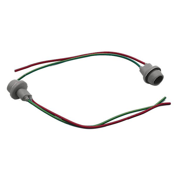 2x T10 Sokkel W5w Adapter Myk Gummilyktlampeholder Med Kabel