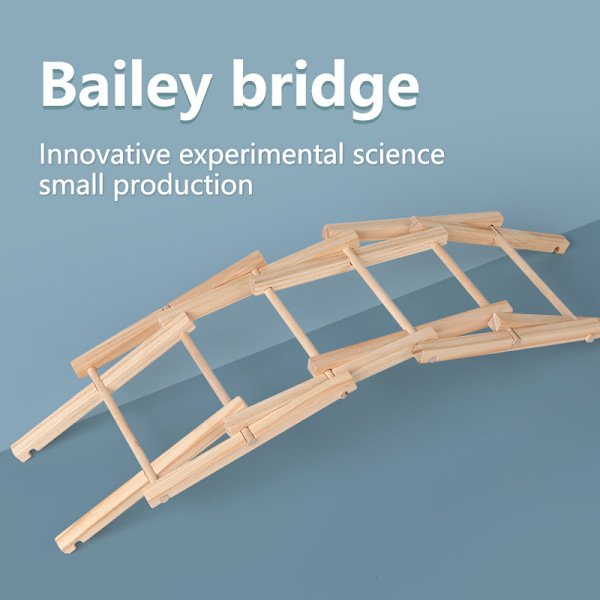 Tre DIY Beili Bridge Barneutdannende Mini Byggeklosser Baby Vitenskapseksperiment Montering Balanse Leke