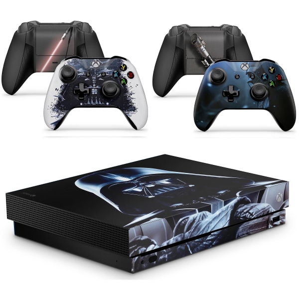GNG XBOX ONE X DV Console Skin Decal Sticker + 2 x Controller Skins &
