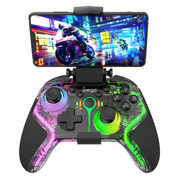 1-pakks Trådløs Spillkontroll Android iOS, PC, Switch, PS3, PS4 Programmerbar Motor Vibrasjonskontroll
