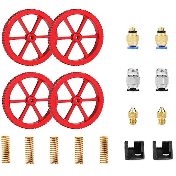 for Upgraded 4PCS Aluminum Hand Twist Leveling Nut,Pneumatic Couplers and Bed-Level Spring