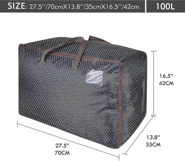 100l Extra Stor Klädställning Under Sängen Commoder, Fällbara Organizer Väskor För Täcken (blå 70*42*35cm)-mxbc