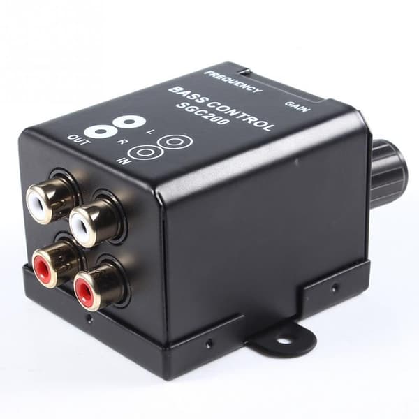 Universal bilförstärkare högtalare basregulator RCA frekvensjusterare Sgc200