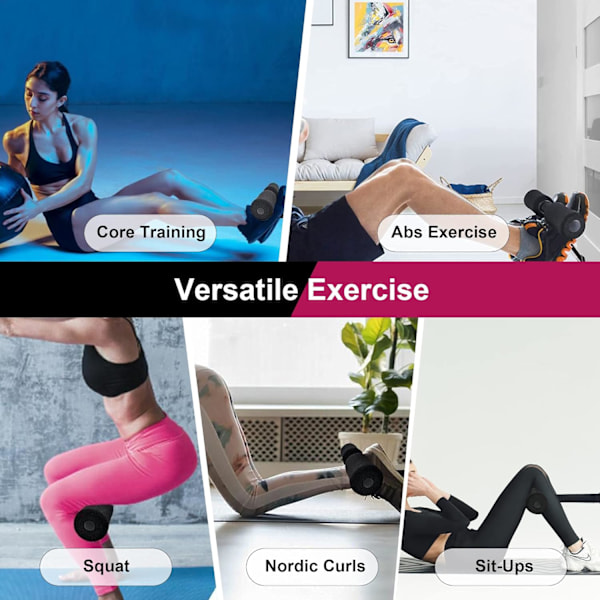 Leg Curl-maskin Justerbare Nordic Curl-stropper for Sit-ups Treningsutstyr Knebøy Ben Mage Kjerne Trening Hjemmetrening