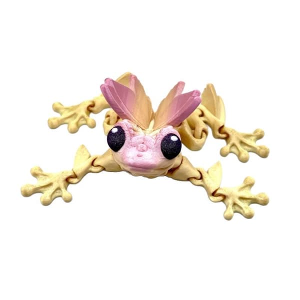 1-Pack 3D-Printad Groda Ledad Rörlig Kreativ Modell Samlarleksak Prydnadsfigur