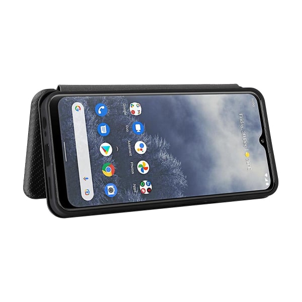 Case Nokia G60 5g hiilikuitu- case Folio Flip suojaava cover