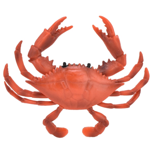 Realistisk marindjurskrabbmodell Simulerad plastkrabba Kids pedagogiska rekvisita Krabbaleksaker(pl127777 Röd)