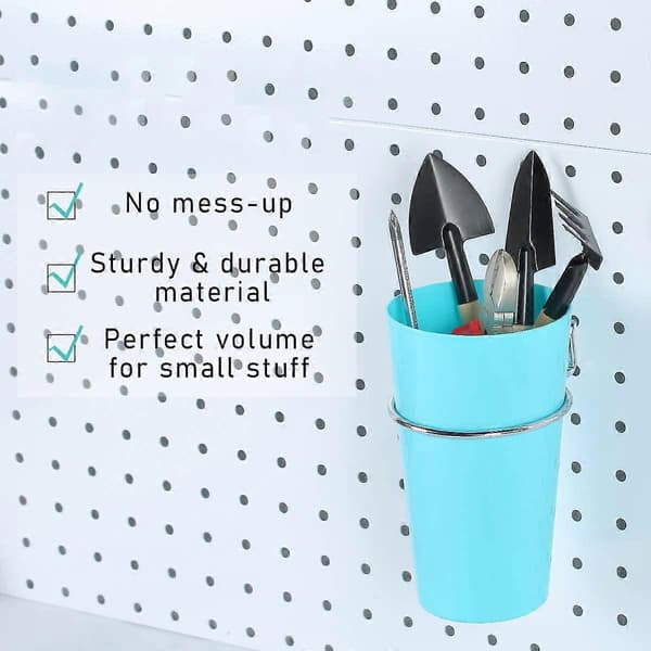 5 Sett Kroker med Kopper Ring Stil Bins med Ringer Koppholder Tilbehør