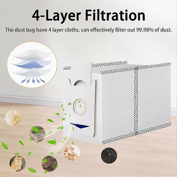 Erstatningstilbehørssett for T30 Omni, T30 PRO MAX - Inkluderer børster, filtre, moppeputer, støvpose