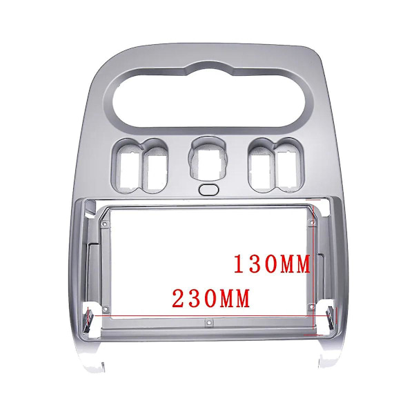 Dubbel DIN Bil DVD Radio Fascia Ram för 2010-2013 LHD 9 TUM Adapter CD Panel Trim Kit Båge