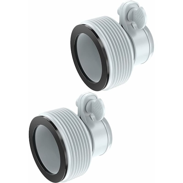Typ B slangadapter för pumpar, 2-pack, slangadapter för pool för 1,5\"