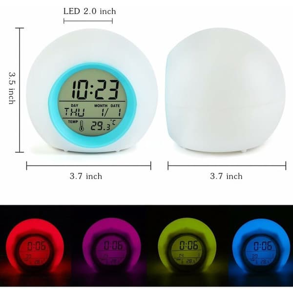 Barn LED-väckarklocka, väckarklocka digitala klockor för barns sängbord