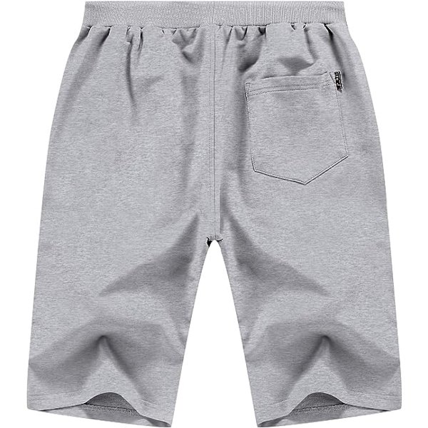 Miesten shortsit, rennot, kiristysnauhalla, vetoketjutaskuilla, joustava vyötärö, isot ja korkeat, rantahortsit, vaaleanharmaat, XXXl