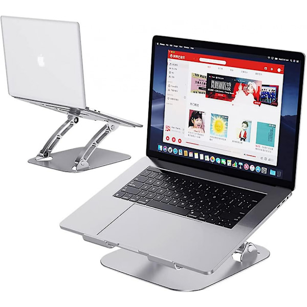 Laptopstativ, Laptopstöd för skrivbord, Datorstativ för bärbar dator - Fällbar