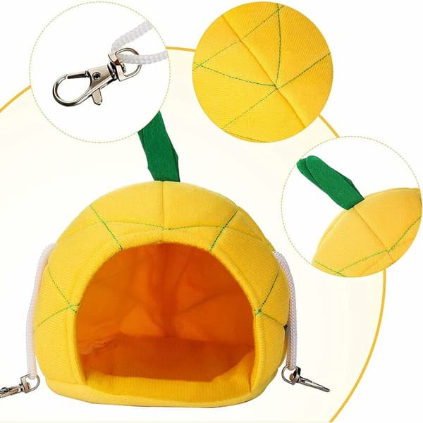 Hamac ananas - Lit douillet suspendu pour hamster