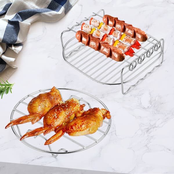 Tilbehør til luftfrityrkoker i rustfritt stål, grill i rustfritt stål
